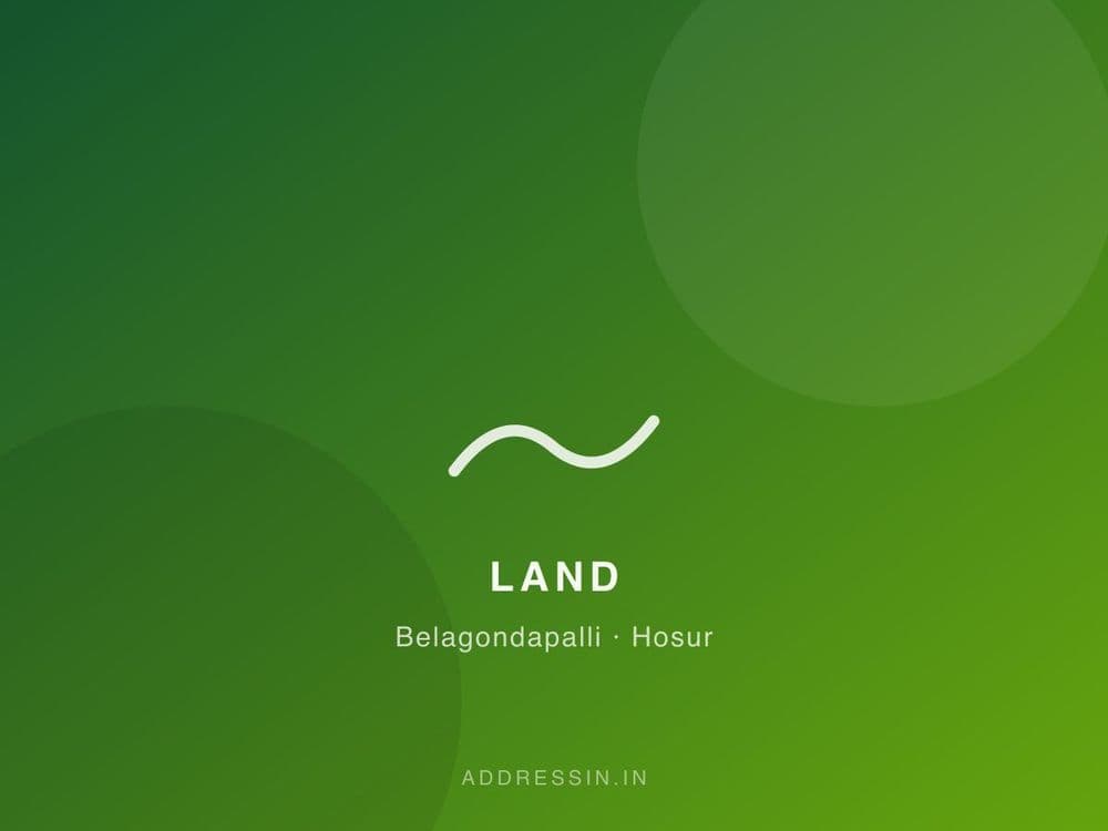 2 Acre Land near Hosur Aerodrome — Outright Sale