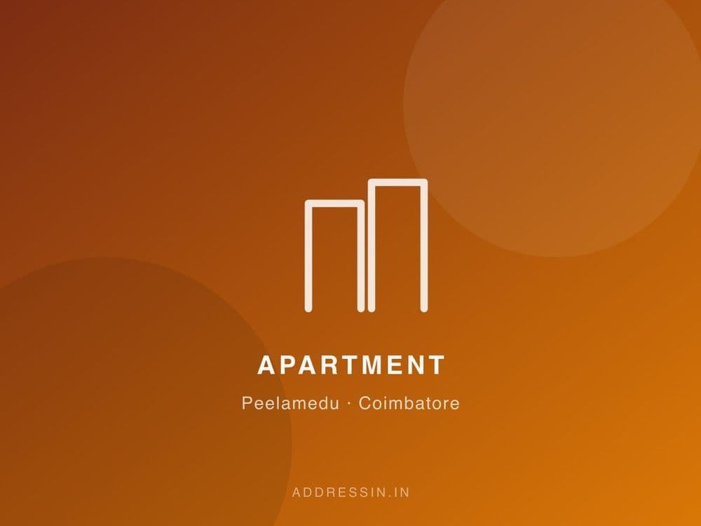 2 BHK Apartment for Rent in Peelamedu, near PSG Tech