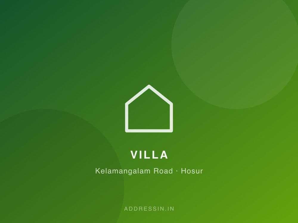 2 BHK Villa for Rent in Kelamangalam Road, Hosur