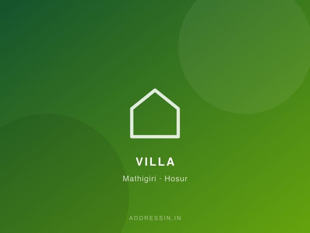3 BHK Independent Villa in Mathigiri, Hosur
