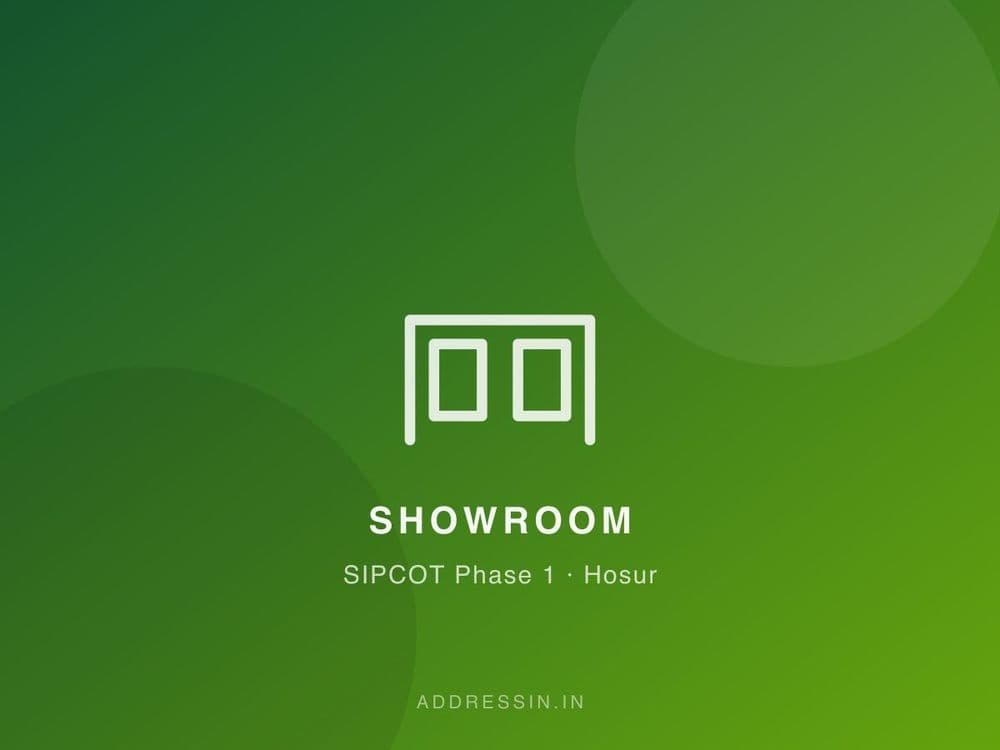 Showroom for Rent on Sipcot Main Road, Hosur