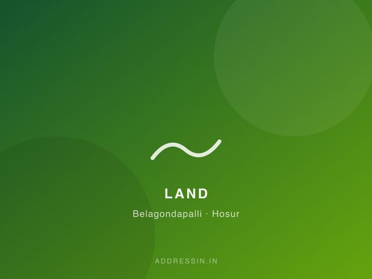 2 Acre Land near Hosur Aerodrome — Outright Sale
